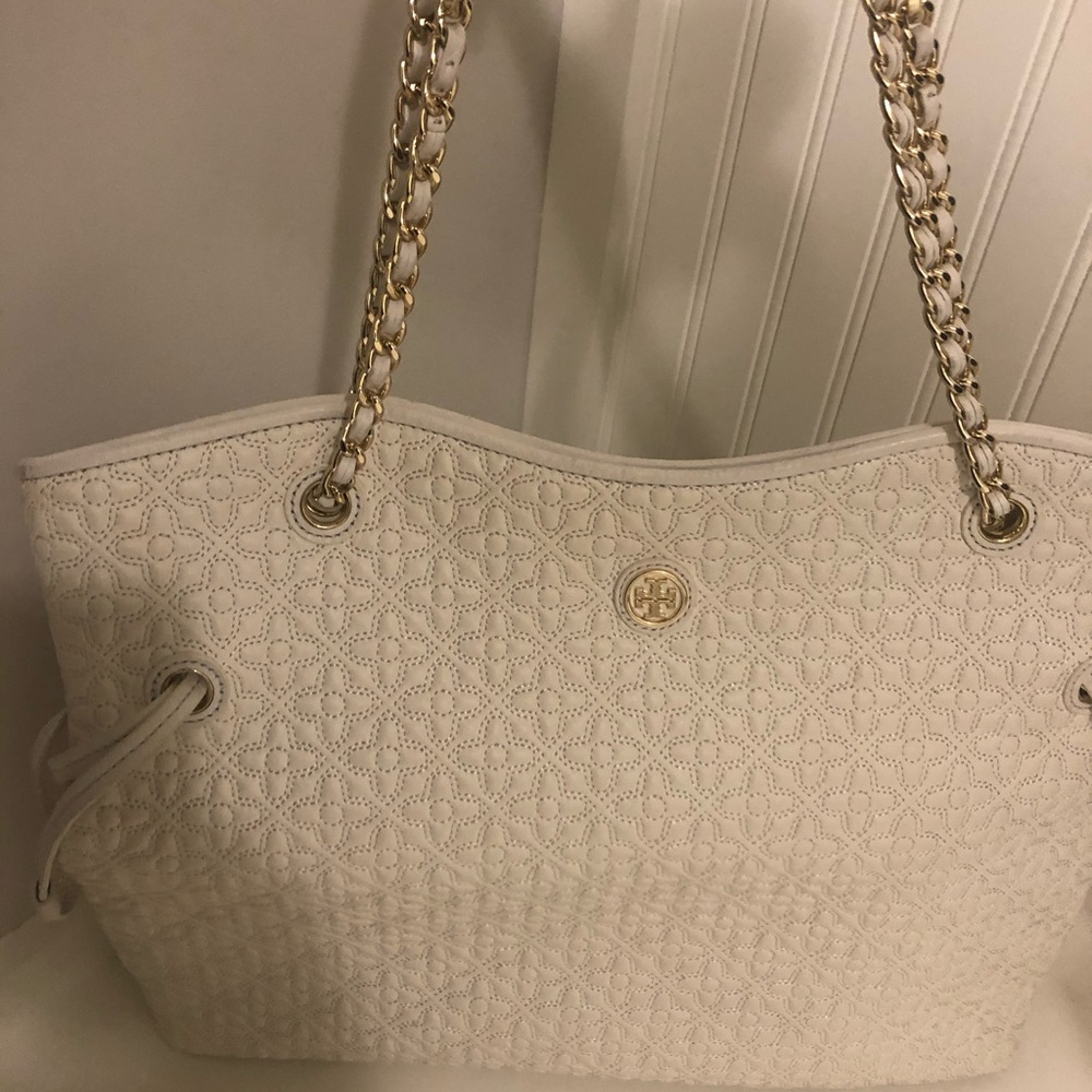 Tory Burch White leather bag